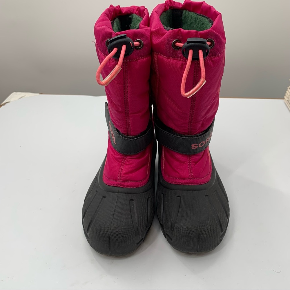 Sorel Girl’s Pink Flurry Boots SZ 1